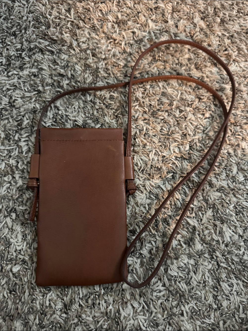 Madewell Leather Crossbody Pouch - Brown